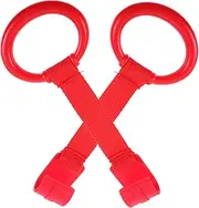 GARVALON 2pcs Crib Pull Rings Multifunctional Walking Assist Tools Safe and Sturdy Nursery Hand Rings Easy Installation for Crib and Game Fence Use Attractive Design