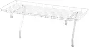 Household Essentials 05100 Over-The-Washer Storage Shelf | Organize and Store Laundry Room Supplies White