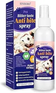 SINROBO No Chew Spray for Dogs, Bitter Apple Spray for Dogs to Stop Chewing, Indoor/Outdoor Deterrent Training Corrector for Furniture Protection, Anti Marking, Anti-Scratch
