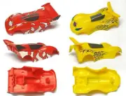 2003 THUNDER BUGS Micro ScaleXtric Slot Car BODY PAIR