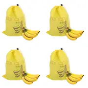 4PK Appetito Banana Bag Home Kitchen Organsiation Cooking Yellow