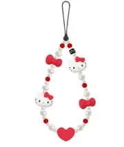 [NEW] Hello Kitty Smart Phone Charm beaded Strap so cute[Japan seller]