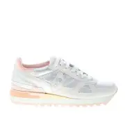 SAUCONY women shoes grey silver suede padded fabric Shadow sneaker s60591-3