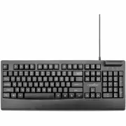 Rocstor KS18 Security USB Keyboard with Built-in Smart Card Reader -104 Keys