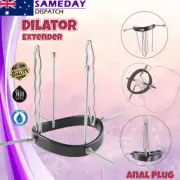 BDSM Speculum Anal Plug Dilator Hollow Extender Vagina Anus Resin Base Sex Toy