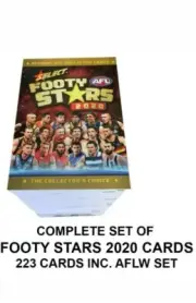 2020 SELECT AFL FOOTY STARS COMPLETE SET OF 223 CARDS INC AFLW