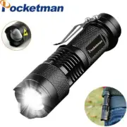 Bright 8000LM LED Flashlight Mini Zoomable Torch Potable Light Hiking Light