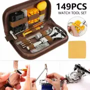 149Pcs Watch Repair Kit Tools Opener Hand Watchmakers Remover Spring Pin Bars-~
