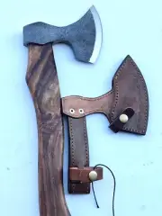 CUSTOM HANDMADE Art Railroad STEEL WOOD Throwing Axe HATCHET TOMAHAWK Knife