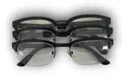 Lot of 3 Warren Black/Brown Reading Glasses +1.25 NEW!!