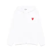 [Cdg Play] Cdg Play Double Heart-patch Hoodie L WHITE