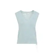 [Maison Margiela] Maison Margiela-Light Blue True Hemp Vest-Donna S STAND