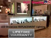 LED Showcase Ligiting Flourescent Bulb Replacement for 4 6 8 10 feet Glass Case