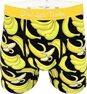 [Good Luck Sock] Good Luck Undies Men's Bananas Boxer Brief Underwear