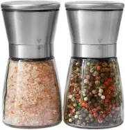 Salt and Pepper Grinder Set – Manual Silver