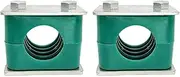Hydraulic Pipe Clamp 2PCS Plastic Pipe Clamps Standard Metric Tube Hose Clips for 42mm Outer Diameter Pipe