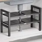 2 Tier Under Sink Shelf Storage Rack for Kitchen Bathroom
