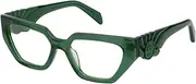 [Barrow] VBA027 0998 VERDE TRASPARENTE LUCIDO 52/17/145 Women's Glasses, 0998 Verde Trasparente Lucido, 52/17/145