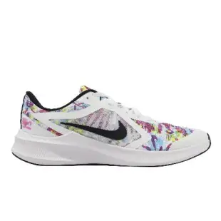 Nike 慢跑鞋 Downshifter 10 Fable GS 大童鞋 女鞋 白 花卉 運動鞋 CT5256-100