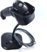 Zebra DS4608-HD00007ZZCN 2D Imager Handheld Barcode Scanner w/ USB Cable & Stand