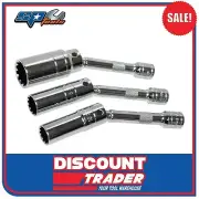 SP Tools 3 Piece 3/8" Drive Magnetic Spark Plug Spline Socket Set - SP22499
