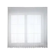 Windoware 220 x 280cm White Coco Sheer S-Fold Curtain - 1 Pack - 220 x 280cm