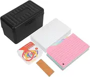 jojofuny 1 Set Portable Office Index Cards Holder Stylish Storage Box with Memo Cards for Business Note Organization and Desk Use
