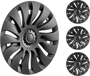 VEVOR Wheel Rim Cover Hubcaps, 19 in, 2020-2024 Model Y Fully Fit Hubcap with Snap, Guard Tape & Valve Nozzle Hole, ABS & PC Hubcap with High Rigidity & Less Wind Drag, Fits for All Weather Use