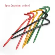 5Pcs/set 18cm Tent Pegs Aluminum Alloy Tent Stakes Tent Hook Ground Anchors