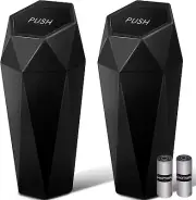 HOTOR Car Trash Can with Lid - 2 Pack, Mini Essential Car Accessories for Interi