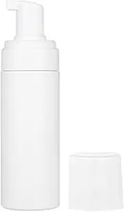 Tignapoo 1pc 150ML(5.2oz) Foam Bottle Mousse Soap Foaming Pump Bottle Plastic White Empty Refillable Portable Travel