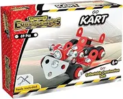 Construct IT Miniature Constructibles Go Cart - 69 Pieces Go Kart Construction Set - STEM Toys for 6+ Year Old - GoKart Construction Toys - Build Your Own Go Kart