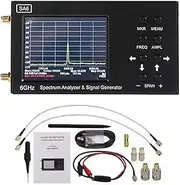 LAPOOH SA6 Portable Spectrum Analyzer Signal Generator 3.2 inch Touched Screen Multifunctional Handheld Spectrum Analyzer Signalizer Signal Tester