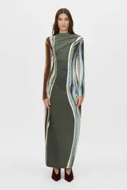 Elixir Print Jersey Maxi Dress in Elixir Print - CAMILLA AND MARC® C&M