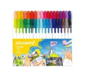 Monami Live Color Pen 36 Color set Water-based Twin Type Marker
