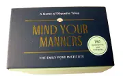 Mind Your Manners, A game of Etiquette Trivia By The Enily Post Institute, New