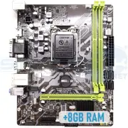 Motherboard H81M Matx Core i3 4130 CPU Fourth Gen 8GB RAM LGA 1150 M.2