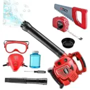 Bubble Leaf Blower for Toddlers - Upgrade Kids Bubble Machine with Red