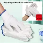 1/2/3/4/5pairs White Work Gloves Kitchen Oven Gloves Hand Protective