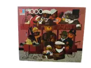 Milton Bradley Vintage 1987 "Teddy's Bus" Charles Wysocki 1000 pc Jigsaw Puzzle