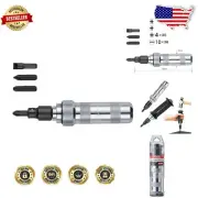 Compact Silver and Black Impact Driver with Non-Slip Feature for Rusted Screws