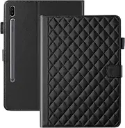 Vaitasy Case for Samsung Galaxy Tab S10 FE/ S9 FE/ S9 Business PU Leather Tablet Protective Case for Galaxy Tab S9 with Card Slot Stand Black