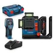 BOSCH 18V 3 x 360 Degree Green Multiline Laser Level With 120mm Detector 0615V0004Z