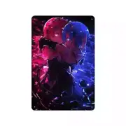 Anime Rem & Ram from Re:Zero anime Metal Poster Sign 12"x8" Art