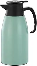 68 oz Stainless Steel Thermal Coffee Carafe,Double Wall Insulated Vacuum Flask,2 Liter Double Walled Vacuum Thermos Coffee and Beverage Dispenser(Green)