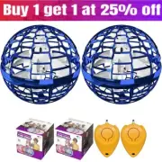 2x 360° Rotating Boomerang Flying Orb Ball Hover Ball Flying Mini Drone Ball Toy