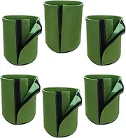 Générique Nonwoven Plant Bags, Reusable Fabric Pots, Raised Garden Containers, Heavy Duty Planter, 8.66x8.27 inches, Ideal for Growing Vegetables, Fruits and Flowers in Gardens