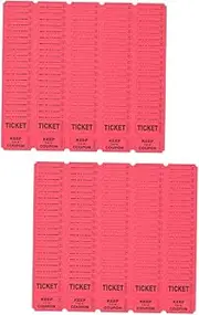 COHEALI 2sets Raffle Tickets for Boys and Girls Event Ticket Labels Carnival Rolls Bulk 100pcs*2