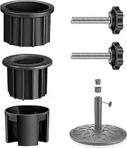 KAWENDE Umbrella Base Stand Hole Ring Plug Cover, Umbrella Stand Base Screw Umbrella Pole Cap, for Cap Patio Umbrella Stand Replacement Parts, Outdoor Patio Umbrella Accessories