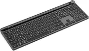 JLab Epic Wireless Keyboard, Black, 108 Keys, Multi-Device Toggle